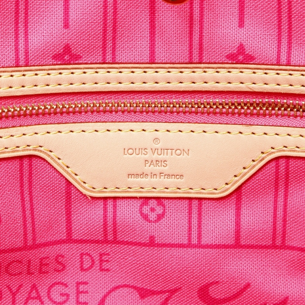 Louis Vuitton 2008 Monogram Rose Neverfull MM M48683 Tote Bag, Brown, WS26662 - Picture 9 of 11